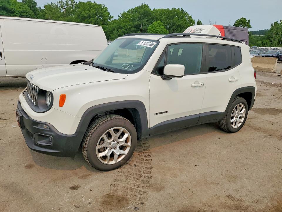2017 Jeep Renegade VIN ZACCJBBB9HPG34384 COPART salvage auction — FRONT END, Ny - Mv-907A Salvage Certificate, sold $2,550 on 2026-07-21 (photo 1)