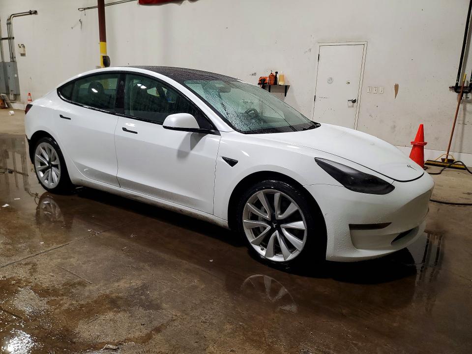 2022 Tesla Model 3 VIN 5YJ3E1EA9NF371138 COPART salvage auction — REAR END, Va - Certificate Of Title, sold $2,600 on 2026-07-22 (photo 4)