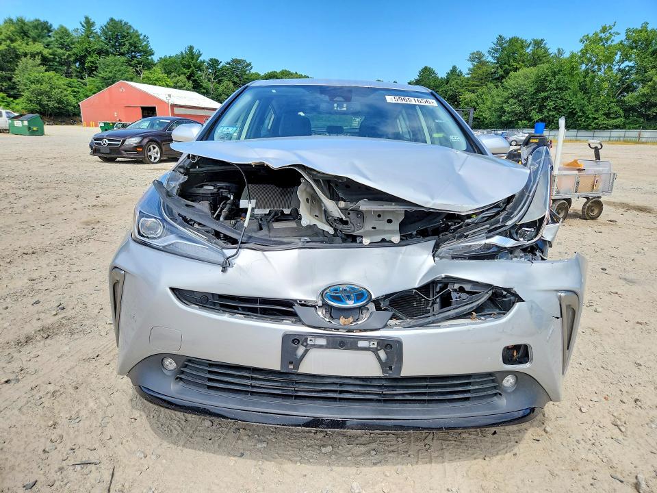 2021 Toyota Prius VIN JTDL9MFU7M3027804 COPART salvage auction — FRONT END, Ma - Cert Of Title-Salvage, sold $475 on 2026-07-23 (photo 5)