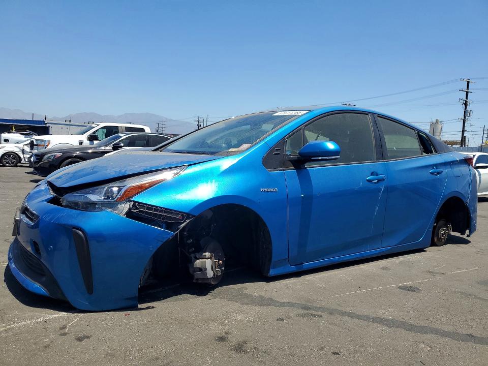 2020 Toyota Prius VIN JTDKARFU2L3120924 COPART salvage auction — VANDALISM, Ca - Salvage Certificate, sold $5,000 on 2026-07-29 (photo 1)