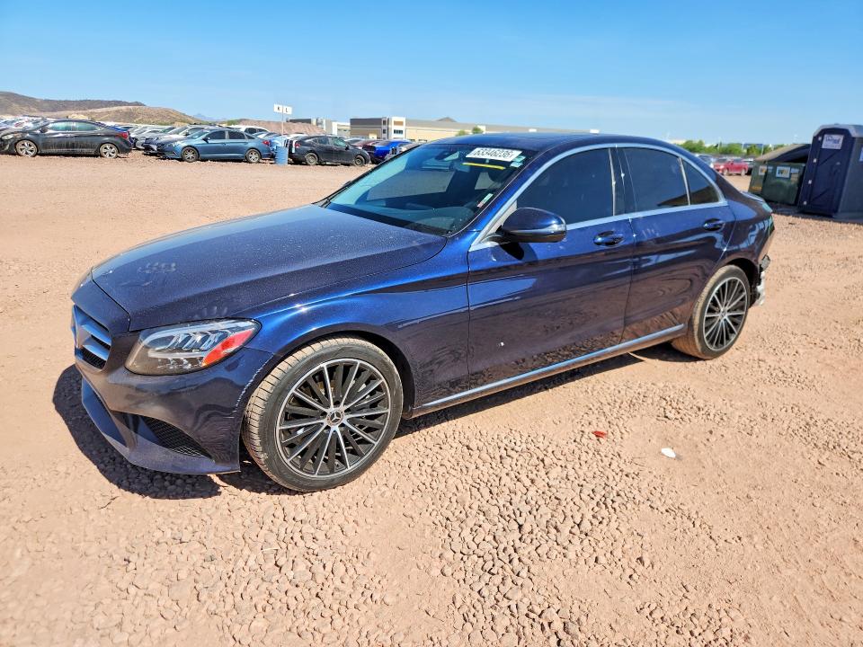 2019 Mercedes-benz C-klasse VIN WDDWF8DBXKR480992 COPART salvage auction — REAR END, Az - Cert Of Title - Salvage, sold $8,500 on 2026-08-06 (photo 1)