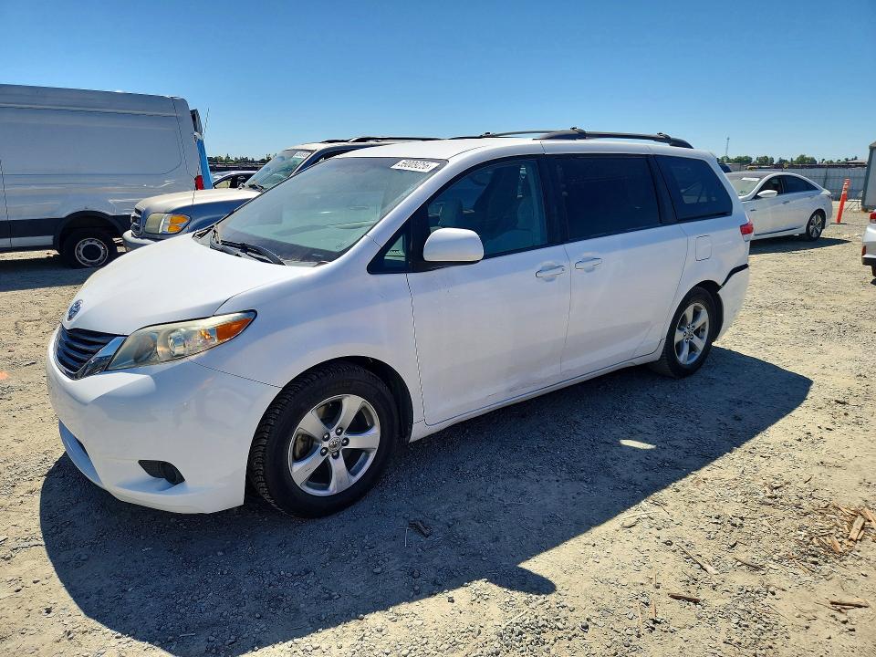 2011 Toyota Sienna VIN 5TDKK3DC7BS085346 COPART salvage auction — REAR END, CA - SALVAGE CERTIFICATE, sold $400 on 2026-07-21 (photo 1)