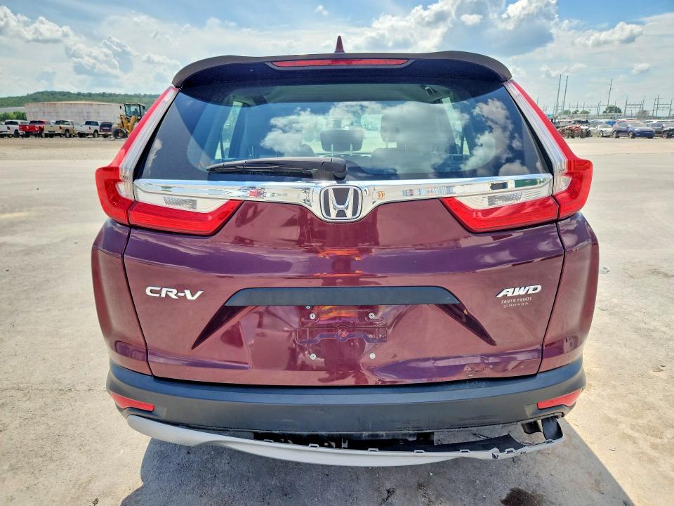 2018 Honda Cr-v VIN 2HKRW6H35JH206166 COPART salvage auction — REAR END, Ok - Cert Of Title-Salvage, sold $2,000 on 2026-07-22 (photo 6)