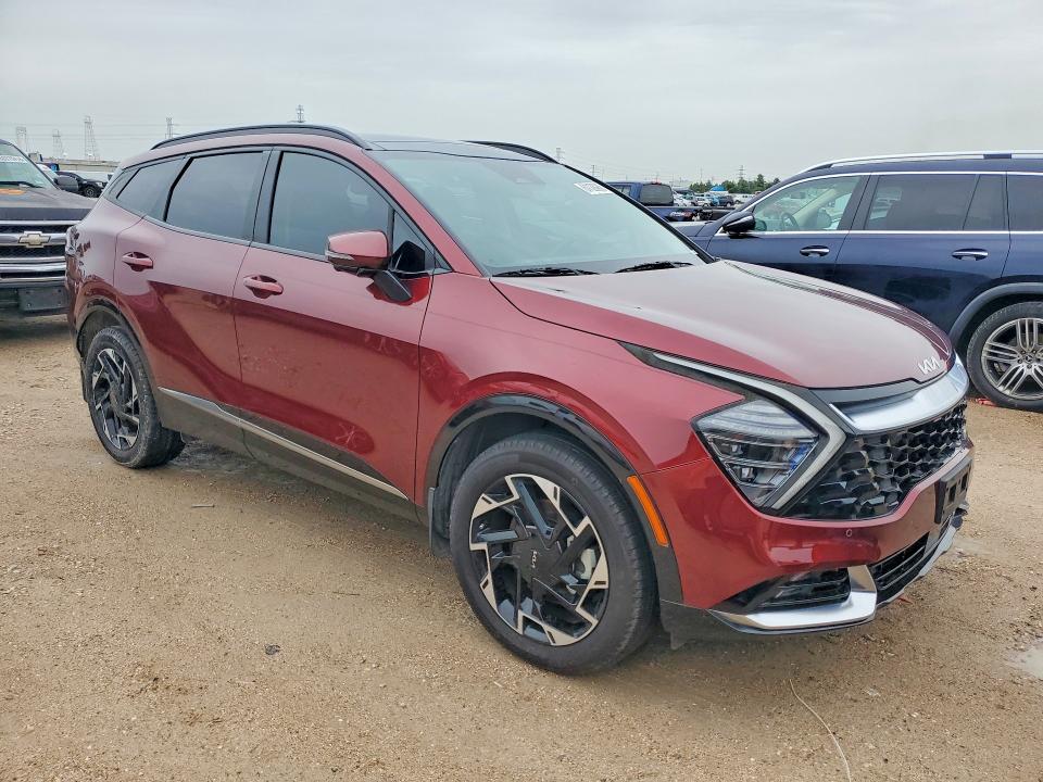 2025 Kia Sportage VIN 5XYK5CDF0SG249258 COPART salvage auction — WATER/FLOOD, Tx - Salvage Title-Flood Damage, sold $15,400 on 2026-07-28 (photo 4)