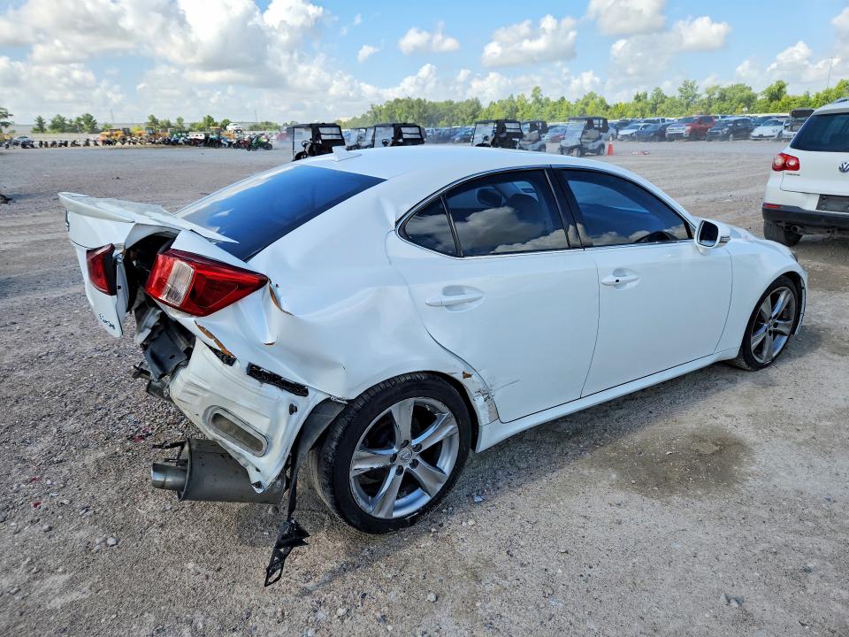 2012 Lexus Is VIN JTHBF5C29C5182496 COPART salvage auction — REAR END, TX - SALVAGE VEHICLE TITLE, sold $725 on 2026-07-28 (photo 3)