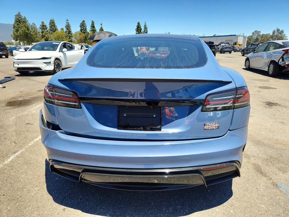2026 Tesla Model s VIN 5YJSA1E69TF555690 COPART salvage auction — REAR END, Ca - Salvage Certificate, sold $40,500 on 2026-07-21 (photo 6)