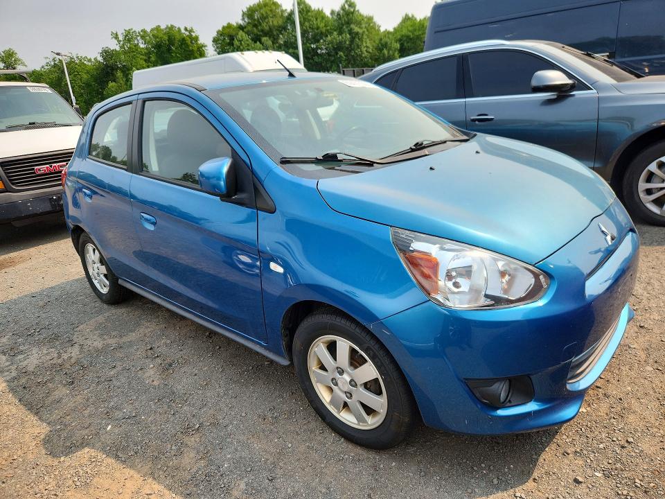 2014 Mitsubishi Mirage VIN ML32A4HJ5EH005703 COPART salvage auction — MINOR DENT/SCRATCHES, Me - Certificate Of Title (P), sold $725 on 2026-07-16 (photo 4)