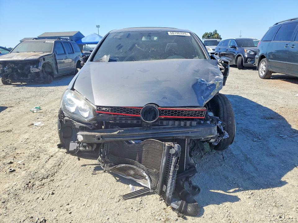 2012 Volkswagen Gti VIN WVWFD7AJ1CW144060 COPART salvage auction — FRONT END, Ca - Salvage Certificate, sold $15 on 2026-07-28 (photo 5)