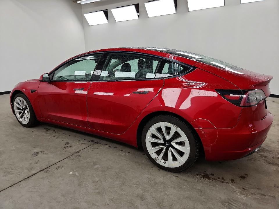 2022 Tesla Model 3 VIN 5YJ3E1EB1NF290644 COPART salvage auction — UNDERCARRIAGE, Fl - Certificate Of Title, sold $10,700 on 2026-07-27 (photo 2)