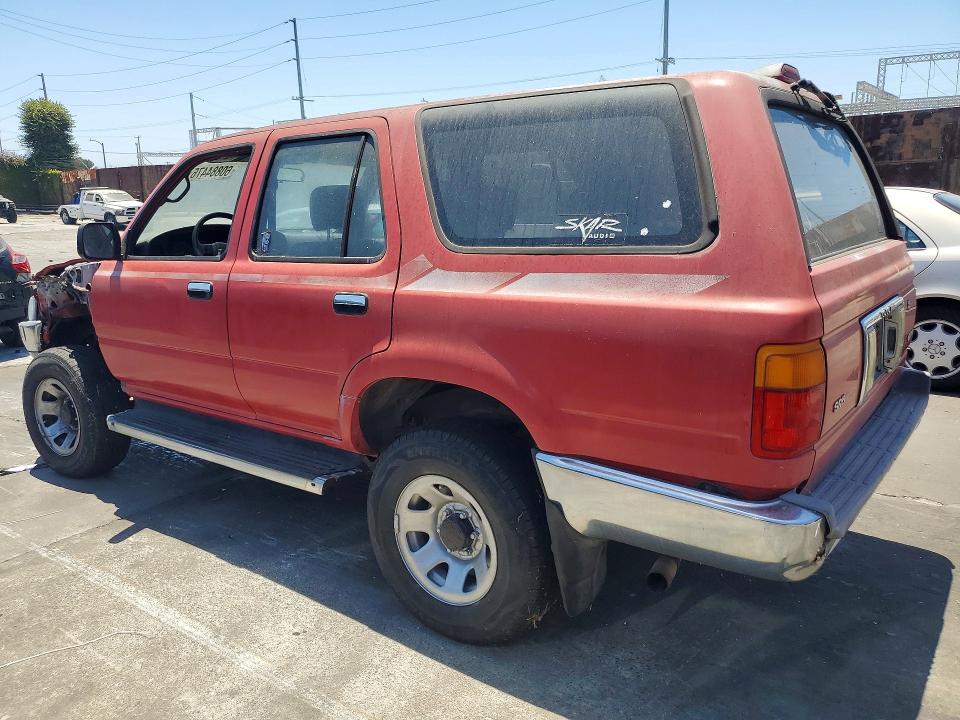 1994 Toyota 4runner VIN JT3VN29V7R0024444 COPART salvage auction — FRONT END, Ca - Dis/Dlr/Exp Only Clean Title, sold $325 on 2026-07-31 (photo 2)