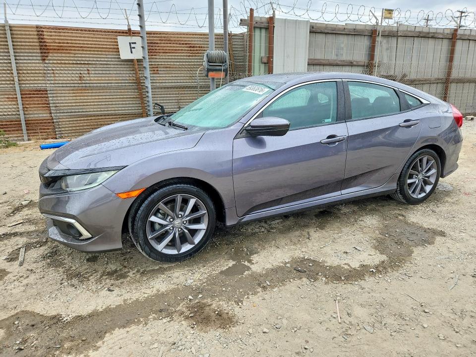 2019 Honda Civic VIN 19XFC1F36KE216762 COPART salvage auction — REAR END, Ca - Salvage Certificate, sold $5,900 on 2026-07-30 (photo 1)
