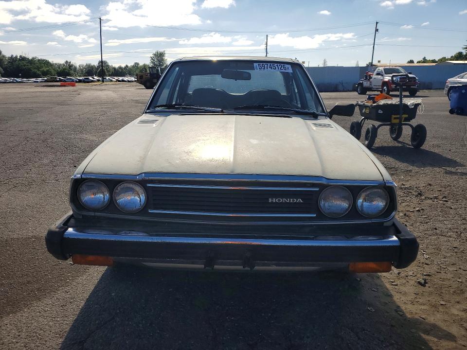 1981 Honda Accord VIN JHMSM3428BC068475 COPART salvage auction — MECHANICAL, OR - CERTIFICATE OF TITLE, sold $150 on 2026-07-22 (photo 5)