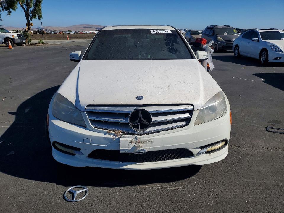 2010 Mercedes-benz C class VIN WDDGF5EB2AR087262 COPART salvage auction — FRONT END, Ca - Dis/Dlr/Exp Only Clean Title, sold $225 on 2026-08-03 (photo 5)