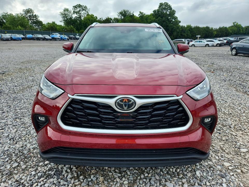 2020 Toyota Highlander VIN 5TDGZRBH1LS047292 COPART salvage auction — SIDE, Tn - Salvage Certificate, sold $3,400 on 2026-07-28 (photo 5)
