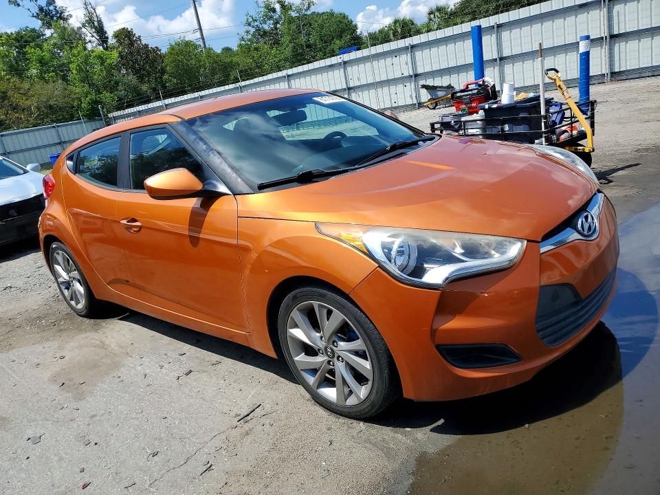 2016 Hyundai Veloster VIN KMHTC6AD6GU298710 COPART salvage auction — MECHANICAL, GA - CERTIFICATE OF TITLE, sold $1,100 on 2026-07-23 (photo 4)