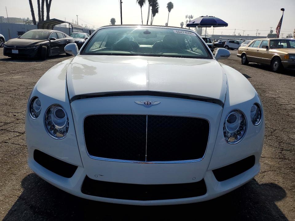 2013 Bentley Continental VIN SCBGT3ZA4DC084897 COPART salvage auction — MECHANICAL, CA - SALVAGE CERTIFICATE, sold $20,100 on 2026-07-17 (photo 5)