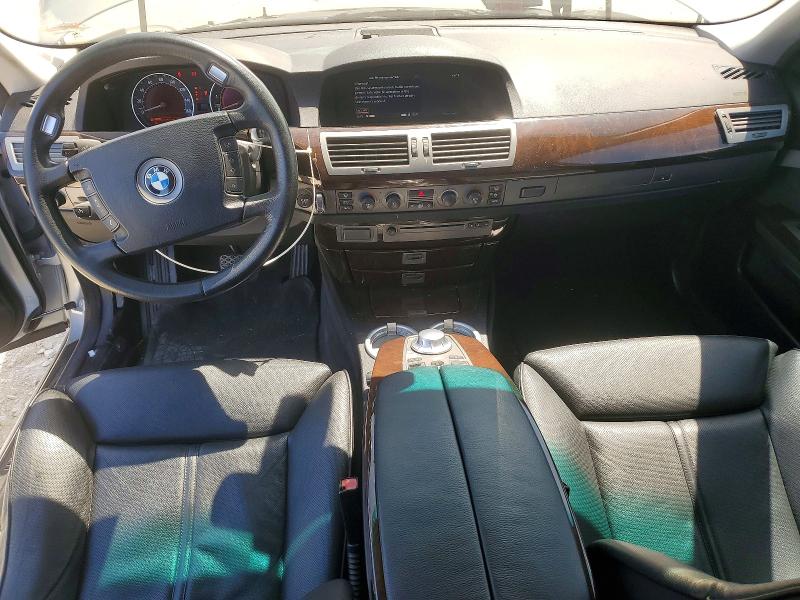 2005 BMW 7 series VIN WBAGL63565DP75562 COPART salvage auction — HAIL, MO - DEALER ONLY CLEAN TITLE, sold $500 on 2026-08-04 (photo 8)