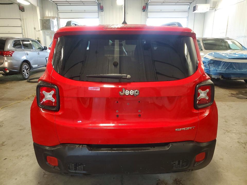 2017 Jeep Renegade VIN ZACCJAAB4HPF11491 COPART salvage auction — FRONT END, MN - CERT OF TITLE-SALVAGE, sold $250 on 2026-07-28 (photo 6)