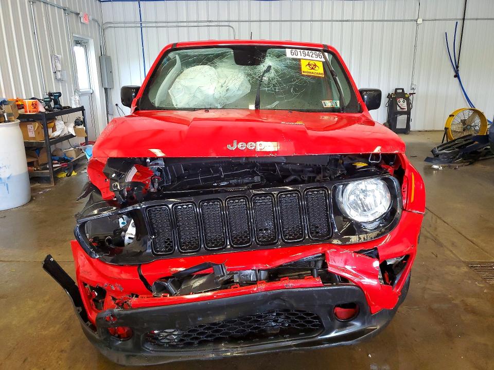 2020 Jeep Renegade VIN ZACNJBAB7LPL85793 COPART salvage auction — FRONT END, Pa - Certificate Of Salvage, sold $950 on 2026-08-05 (photo 5)