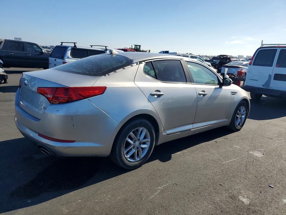 2013 Kia Optima VIN 5XXGM4A73DG243179 COPART salvage auction — REAR END, Ca - Dis/Dlr/Exp Only Lien Papers (P), sold $650 on 2026-07-27 (photo 3)