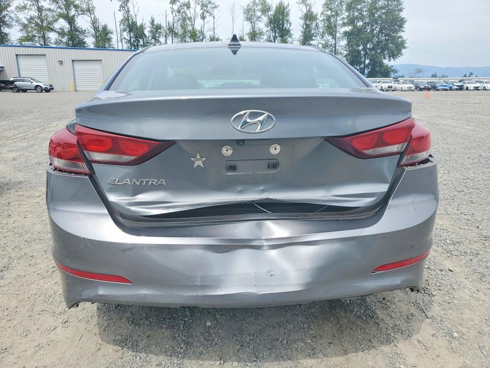 2017 Hyundai Elantra VIN KMHD84LF5HU386755 COPART salvage auction — REAR END, WA - BILL OF SALE, sold $60 on 2026-07-27 (photo 6)