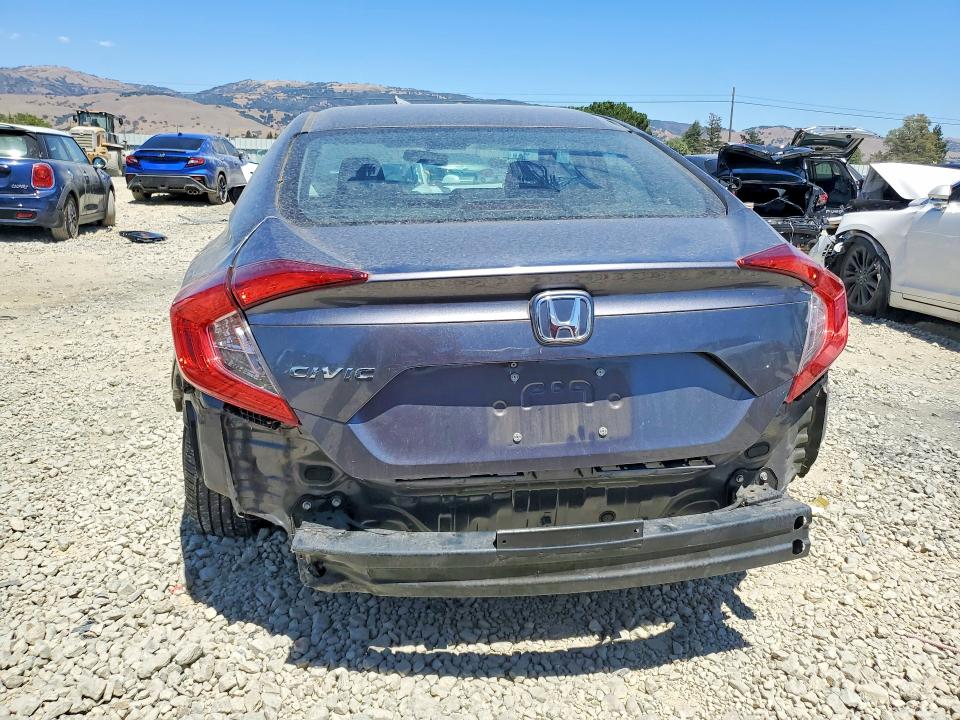 2019 Honda Civic VIN 19XFC2F61KE207435 COPART salvage auction — REAR END, Ca - Salvage Certificate, sold $7,900 on 2026-07-28 (photo 6)