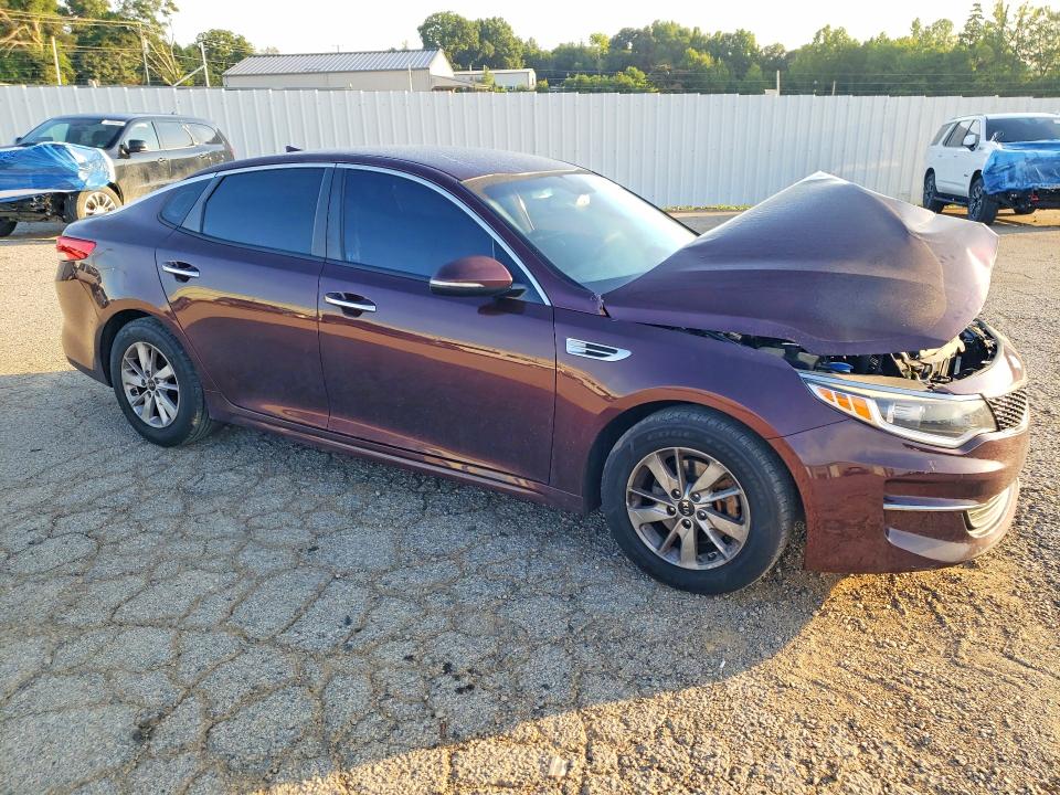 2016 Kia Optima VIN 5XXGT4L3XGG084078 COPART salvage auction — FRONT END, Va - Cert Of Title - Salvage, sold $600 on 2026-07-31 (photo 4)