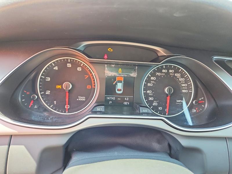 2014 Audi A4 VIN WAUFFAFL3EN014319 COPART salvage auction — WATER/FLOOD, Sc - Cert Of Title-Salvage Water, sold $500 on 2026-08-19 (photo 9)