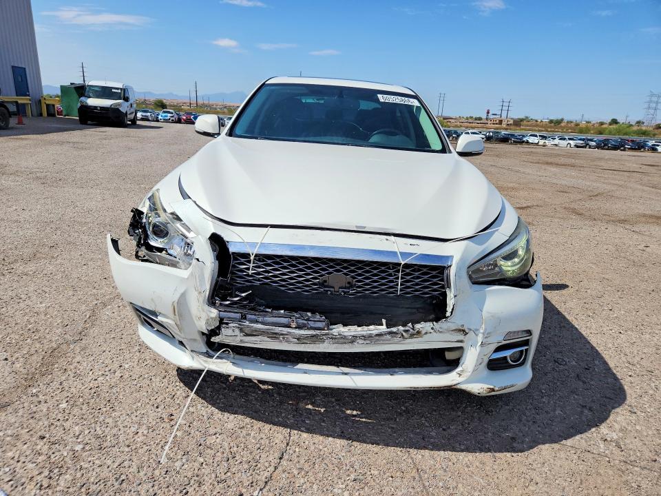 2015 Infiniti Q50 VIN JN1BV7AP5FM331496 COPART salvage auction — FRONT END, Az - Cert Of Title - Salvage, sold $3,200 on 2026-07-31 (photo 5)