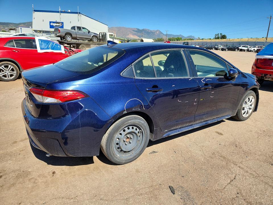2021 Toyota Corolla VIN JTDEPMAE5MJ146185 COPART salvage auction — FRONT END, Co - Salvage Title, sold $4,800 on 2026-07-27 (photo 3)
