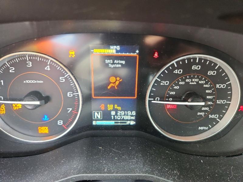 2018 Subaru Xv VIN JF2GTAMC4JH247235 COPART salvage auction — FRONT END, NY - MV-907A SALVAGE CERTIFICATE, sold $500 on 2026-07-23 (photo 9)