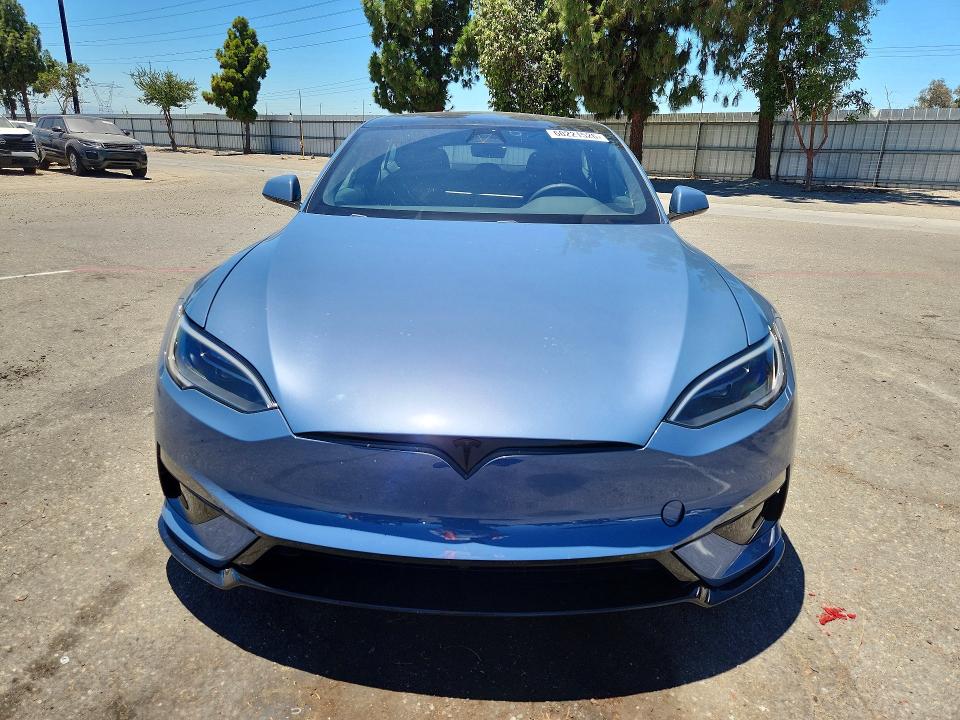 2026 Tesla Model s VIN 5YJSA1E69TF555690 COPART salvage auction — REAR END, Ca - Salvage Certificate, sold $40,500 on 2026-07-21 (photo 5)