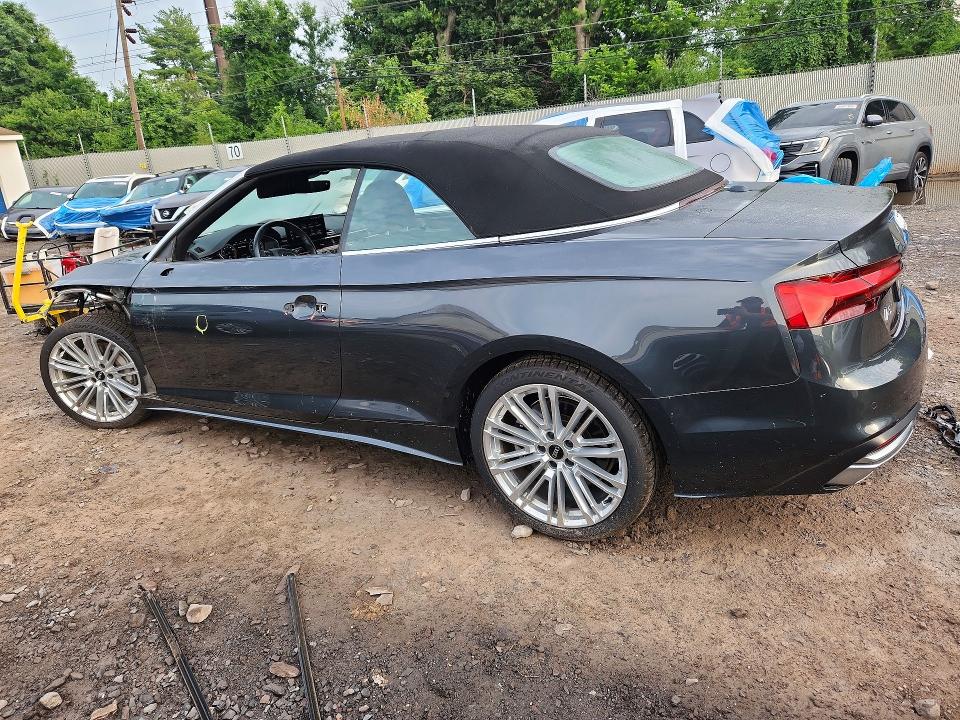 2022 Audi A5 VIN WAUWAGF57NN002113 COPART salvage auction — FRONT END, Pa - Certificate Of Salvage, sold $6,400 on 2026-07-27 (photo 2)