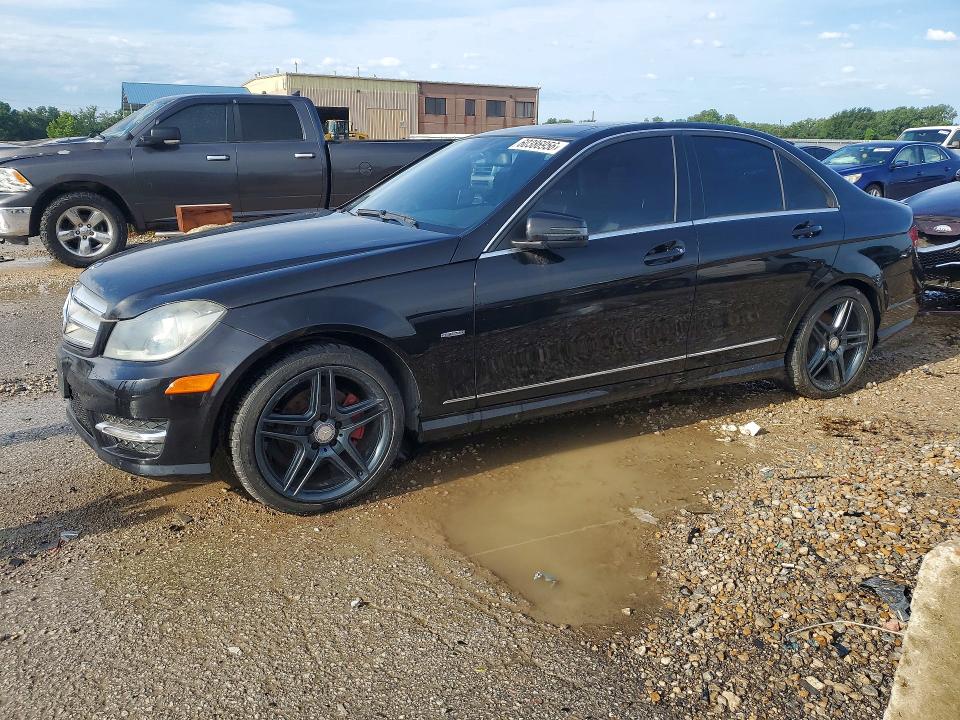 2012 Mercedes-benz C-klasse VIN WDDGF4HB5CA669895 COPART salvage auction — MECHANICAL, Salvage Title, sold $500 on 2026-07-21 (photo 1)