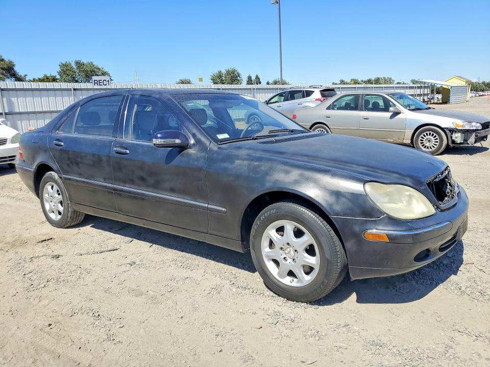 2002 Mercedes-benz S-klasse VIN WDBNG75J92A279732 COPART salvage auction — FRONT END, Ca - Salvage Certificate, sold $275 on 2026-07-21 (photo 4)