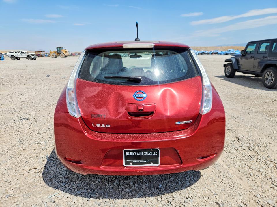2012 Nissan Leaf VIN JN1AZ0CP6CT018480 COPART salvage auction — FRONT END, UT - CERTIFICATE OF TITLE, sold $175 on 2026-07-31 (photo 6)