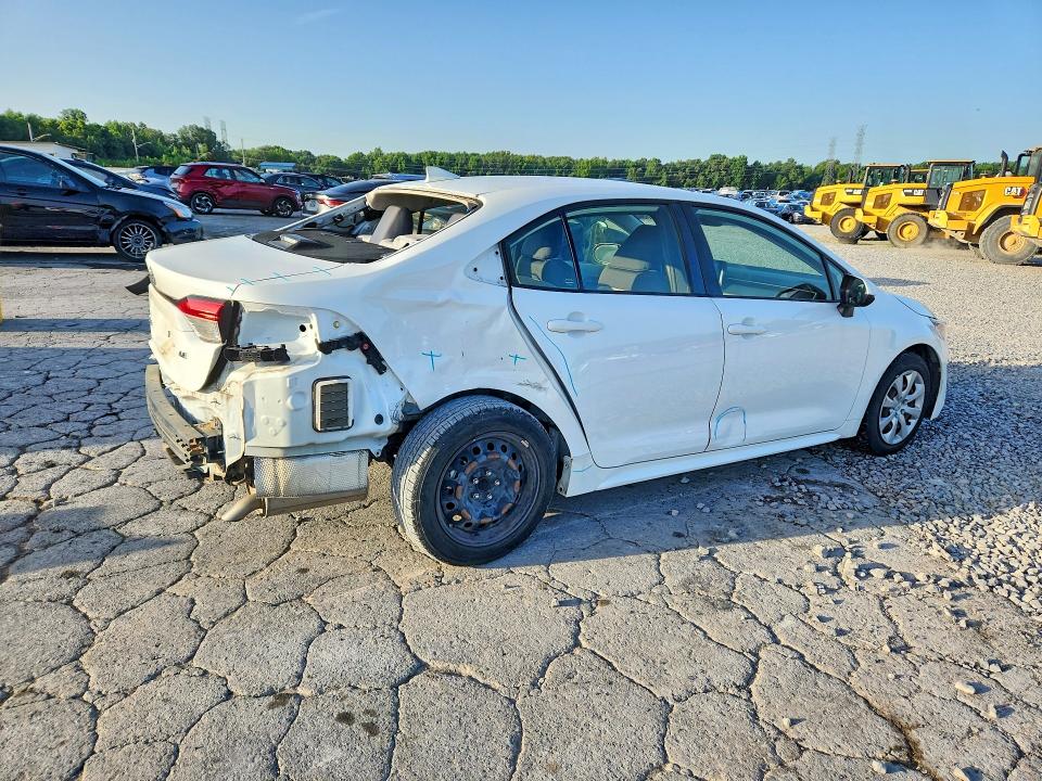 2022 Toyota Corolla VIN JTDEPMAE6N3013537 COPART salvage auction — REAR END, MS - CERT OF TITLE-SALVAGED, sold $1,100 on 2026-07-28 (photo 3)