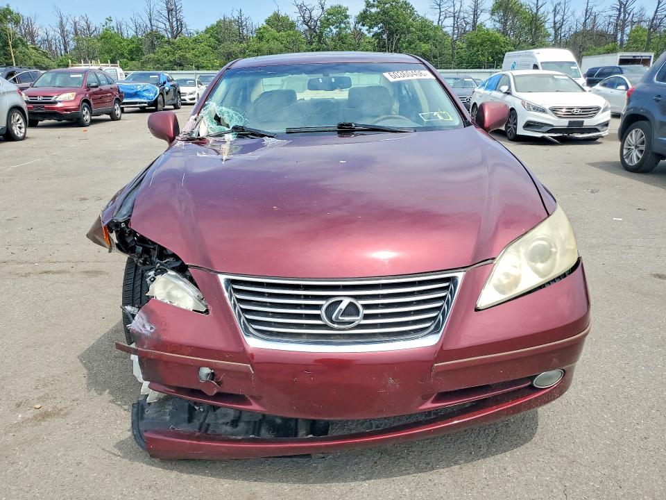 2007 Lexus Es 350 VIN JTHBJ46G672134400 COPART salvage auction — FRONT END, NY - MV-907A SALVAGE CERTIFICATE, sold $1,150 on 2026-07-20 (photo 5)