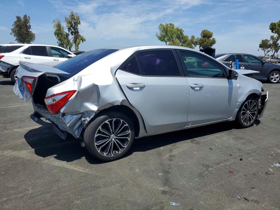2015 Toyota Corolla VIN 5YFBURHE1FP271391 COPART salvage auction — FRONT END, Ca - Salvage Certificate, sold $1,600 on 2026-07-15 (photo 3)