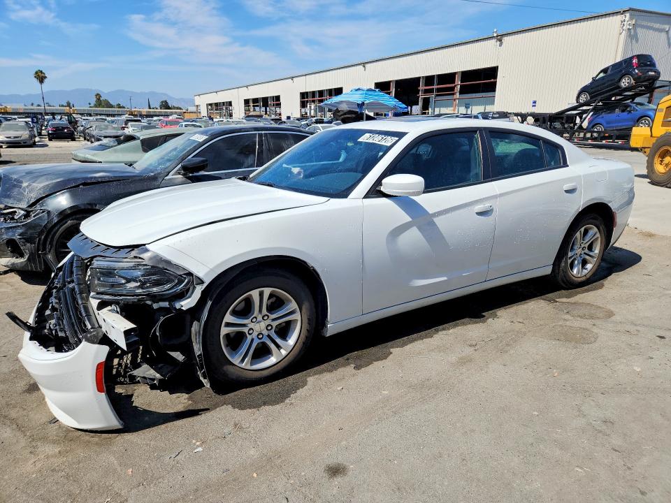 2021 Dodge Charger VIN 2C3CDXBG7MH527205 COPART salvage auction — FRONT END, CA - CERTIFICATE OF TITLE, sold $4,850 on 2026-07-27 (photo 1)