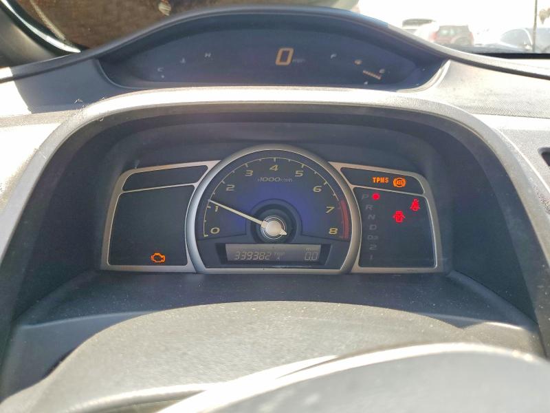 2008 Honda Civic VIN JHMFA165X8S001963 COPART salvage auction — REAR END, Ca - Salvage Certificate, sold $700 on 2026-07-28 (photo 9)