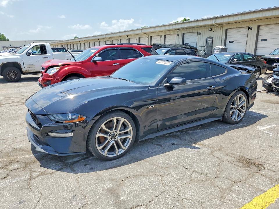 2021 Ford Mustang VIN 1FA6P8CF4M5110777 COPART salvage auction — WATER/FLOOD, Ky - Cert Of Title-Salvage Water, sold $13,100 on 2026-08-03 (photo 1)