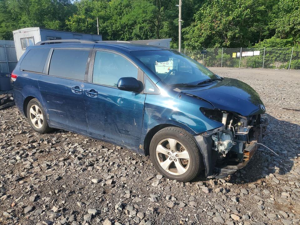 2011 Toyota Sienna VIN 5TDKK3DC9BS139634 COPART salvage auction — FRONT END, NY - MV-907A SALVAGE CERTIFICATE, sold $1,050 on 2026-07-16 (photo 4)