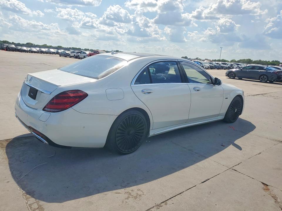 2019 Mercedes-benz S-klasse VIN WDDUG7DB3KA476831 COPART salvage auction — MINOR DENT/SCRATCHES, Tx - Cert Of Title-Manufacturer Buy (P), sold $25,500 on 2026-07-27 (photo 3)