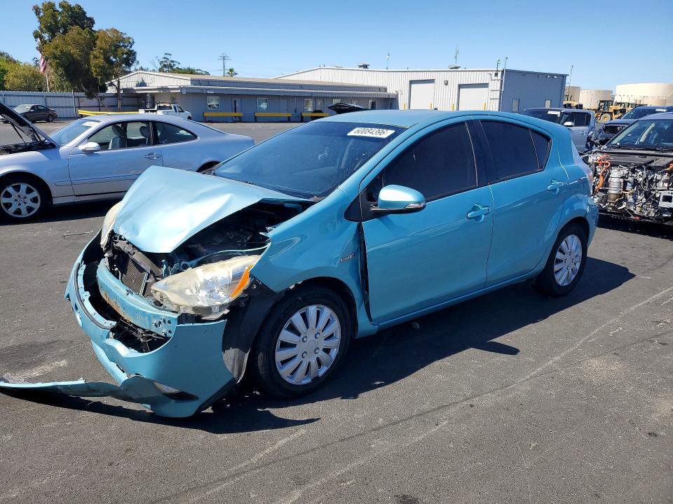 2014 Toyota Prius VIN JTDKDTB39E1084259 COPART salvage auction — FRONT END, Ca - Salvage Certificate, sold $525 on 2026-07-20 (photo 1)