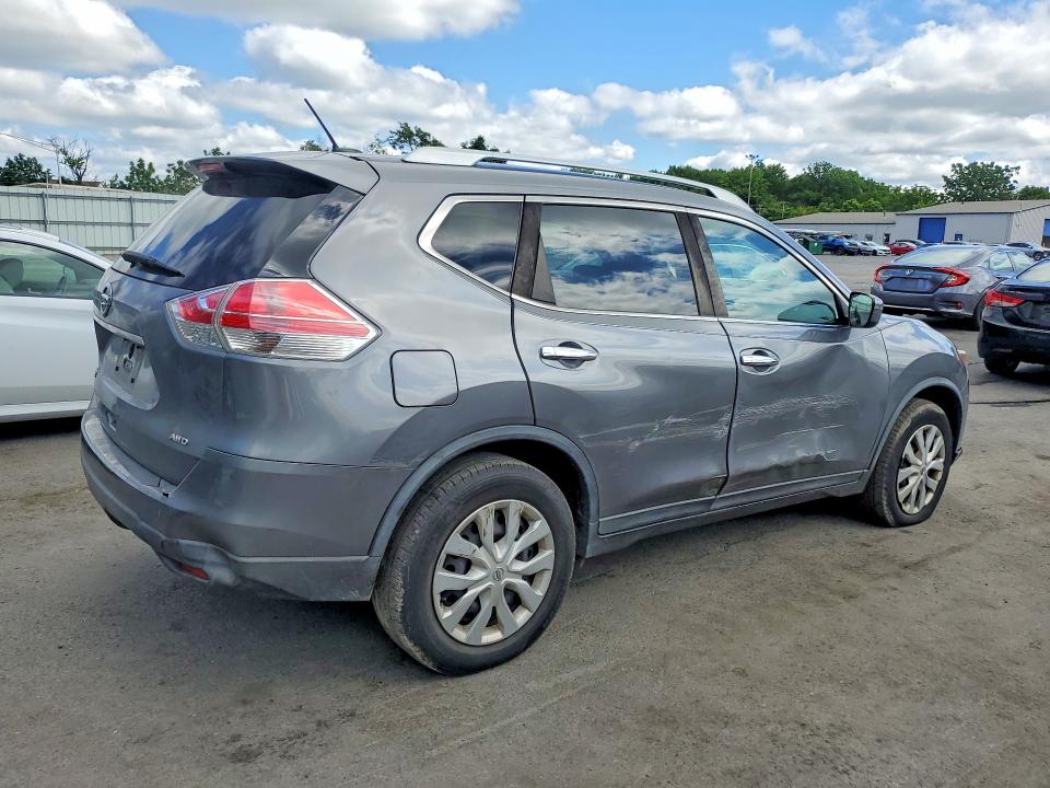 2016 Nissan Rogue VIN KNMAT2MV5GP729187 COPART salvage auction — SIDE, Nj - Cert Of Title-Salvage, sold $1,200 on 2026-07-14 (photo 3)