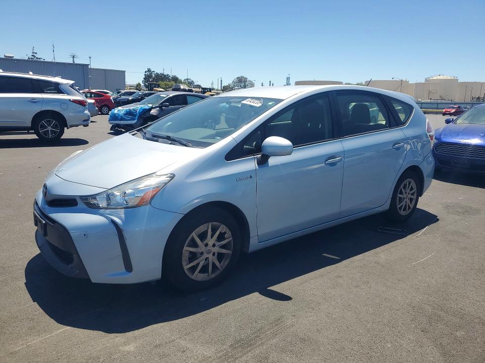 2016 Toyota Prius v VIN JTDZN3EU8GJ052437 COPART salvage auction — VANDALISM, CA - SALVAGE CERTIFICATE, sold $7,300 on 2026-07-20 (photo 1)