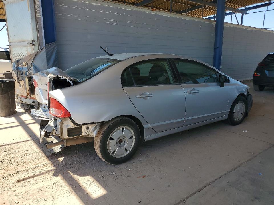 2008 Honda Civic hybrid VIN JHMFA36288S017211 COPART salvage auction — REAR END, Az - Cert Of Title - Salvage, sold $300 on 2026-07-23 (photo 3)