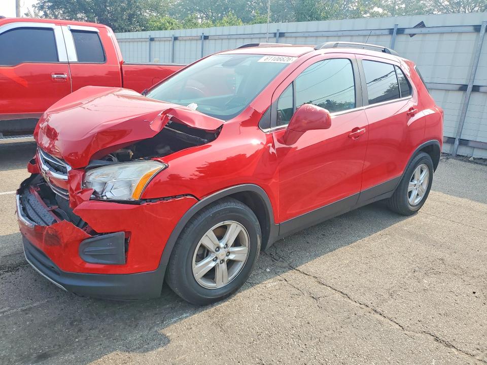 2016 Chevrolet Trax VIN KL7CJLSBXGB755405 COPART salvage auction — FRONT END, Oh - Cert Of Title-Salvage, sold $650 on 2026-07-31 (photo 1)