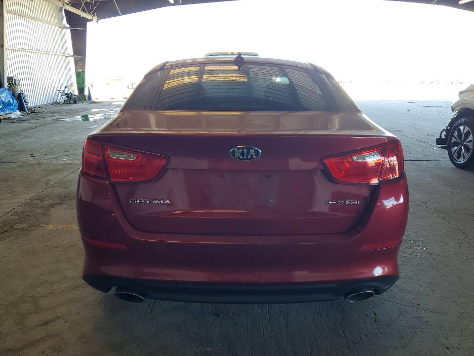2015 Kia Optima VIN 5XXGN4A7XFG455237 COPART salvage auction — FRONT END, CA - SALVAGE CERTIFICATE, sold $825 on 2026-07-23 (photo 6)